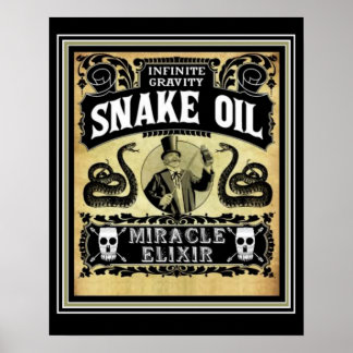 Póster 16 x 20 Snake Oil Peddler Ad Poster