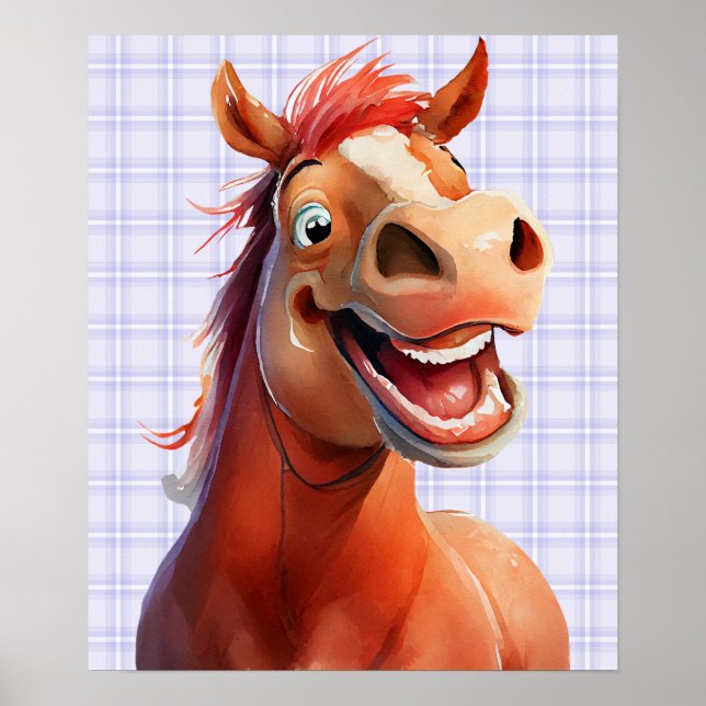 Póster 16x19 se puede descargar la imprenta de caballos d (Frente)