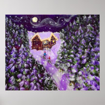 16x20 Poster Ski Lantern