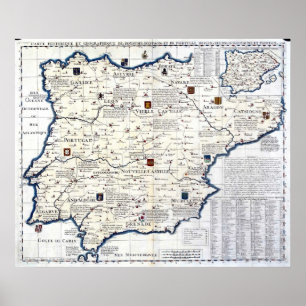 Póster 1705-1739 España y Portugal