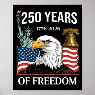 Póster 1776-2026 250 aniversario EE. UU. 250 años de