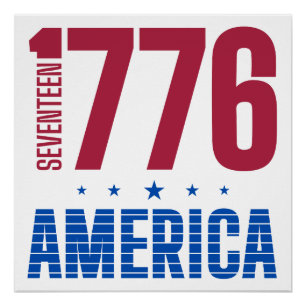 Póster 1776 América 250 años libertad histórica