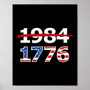 Póster 1776 American Patriot Design Company resist 1984 R