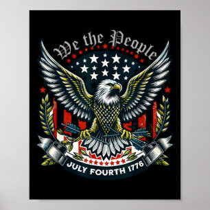 Póster 1776 vida libertad búsqueda de la felicidad 4 de j