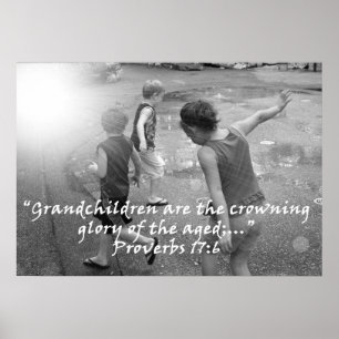 Póster "17:6 de los proverbios" por Carretero L. Shepard