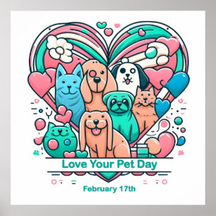 Póster 17 de febrero Ama a tu Mascota