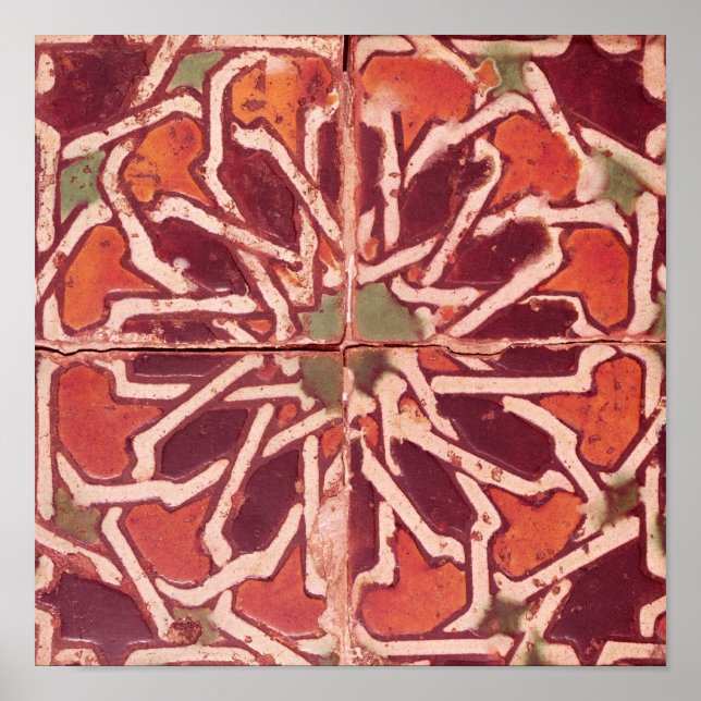 Póster 17:Isnik Tile, 16th century (Frente)