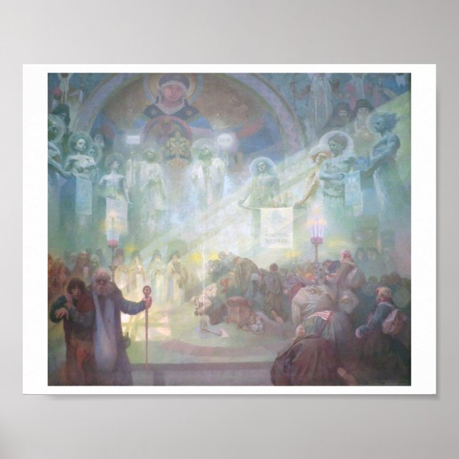 Póster #17 Monte Santo Atenos, Mucha (Frente)