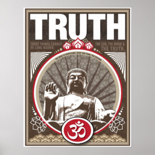 Póster 17" X 22" Buddha TRUTH poster