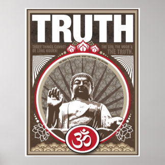 Póster 17" X 22" Buddha TRUTH poster