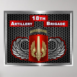 Póster 18ª Brigada de Artillería de Campo-Aérea