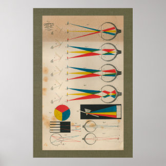 Póster 1851 Visión de época Anatomía de visión