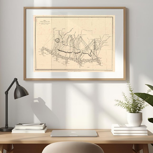 Póster 1858 Col. Waugh Everest & Deodanga Map Poster (Subido por el creador)