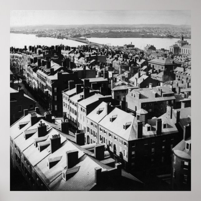 Póster 1859: La ciudad de Boston, Massachusetts (Frente)