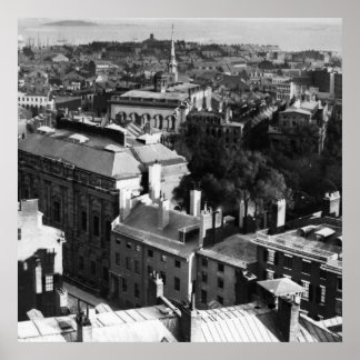 Póster 1859: Una vista de Boston mirando hacia el sur