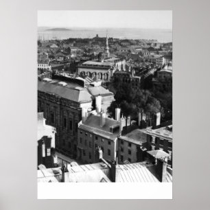 Póster 1859: Una vista de Boston mirando hacia el sur