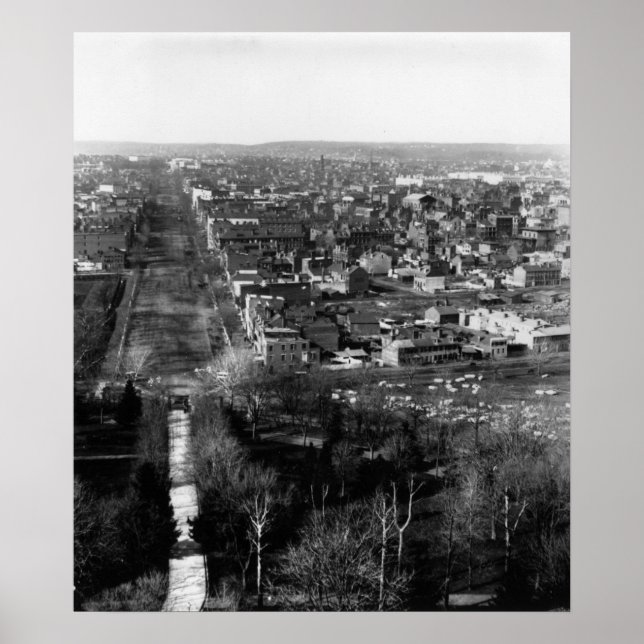 Póster 1859:  Washington, DC, the capital of the USA (Frente)