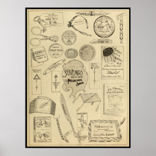 Poster 1894 del arte del anuncio de la