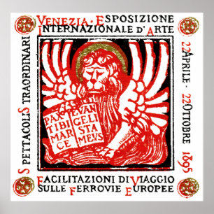 Poster 1895 del arte de Venecia