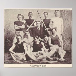 Póster 1896 Varsity College Boat Crew