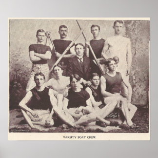 Póster 1896 Varsity College Boat Crew