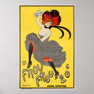 Póster 1899 Le Frou Frou Leonetto Cappiello Vintage Adver
