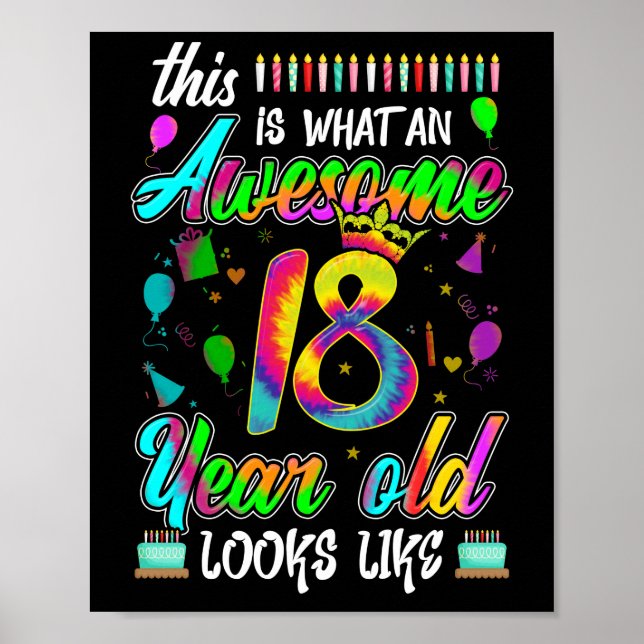Póster 18 Años Increíble Parece (Frente)