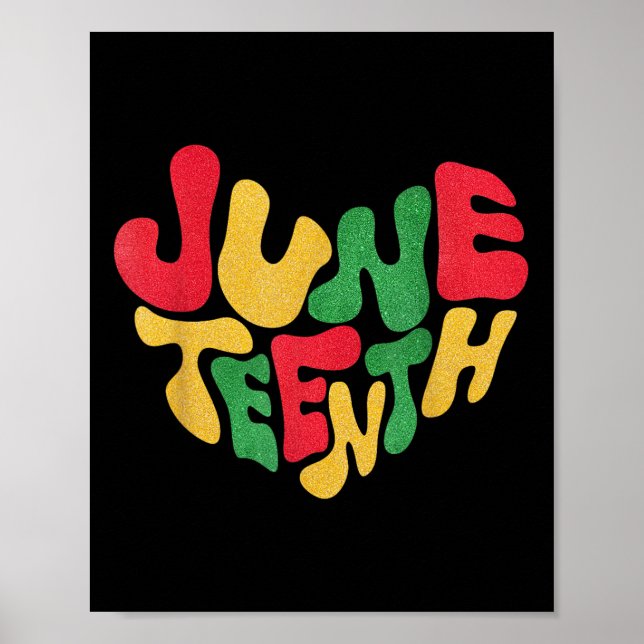 Póster 18 de junio 1865 afroamericano libre (Frente)