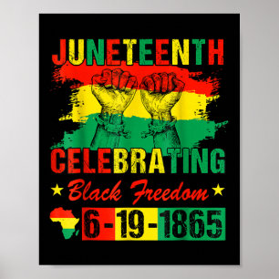 Póster 18 de junio celebrando la libertad negra en África