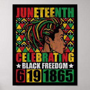 Póster 18 de junio celebrando la libertad negra en África