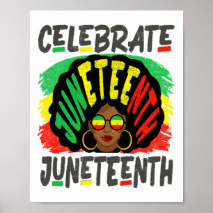 Póster 18 de junio celebró la historia negra del cabello
