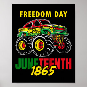 Póster 18 de junio de 1865 Black History Boys Tee Monster