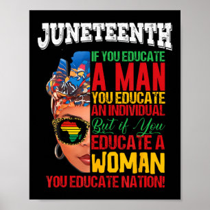 Póster 18 de junio de 1865 Celebrando a las mujeres negra