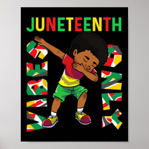 Póster 18 de junio de 1865 Dabbing sólo vibes de negro af