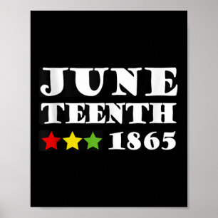Póster 18 de junio de 1865 Día de la Independencia Niños 
