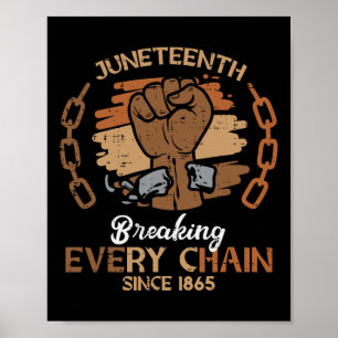 Póster 18 De Junio Rompiendo Todas Las Cadenas 1865 Hombr