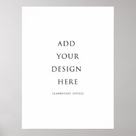 Póster 18"x24" (45x61cm) Señalización/ Poster