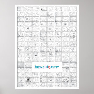 Póster 18" x 24" 120 días Poster del proyecto, papel bril