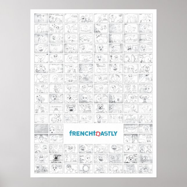 Póster 18" x 24" 120 días Poster del proyecto, papel bril (Frente)