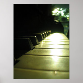 Póster 18x24 Piano en Poster de luz solar