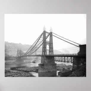Póster 1900 Pointe Bridge Pittsburgh Pa. Imprimir