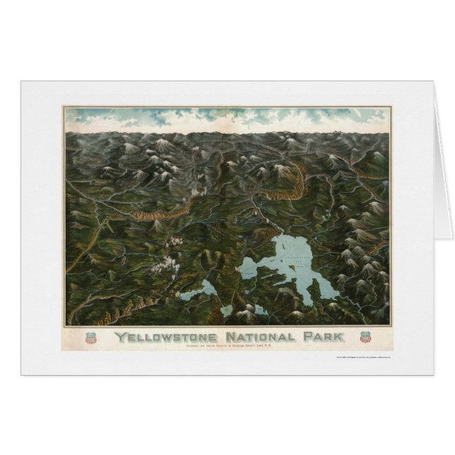 Poster 1902 del parque nacional de Yellowstone (Anverso (Horizontal))
