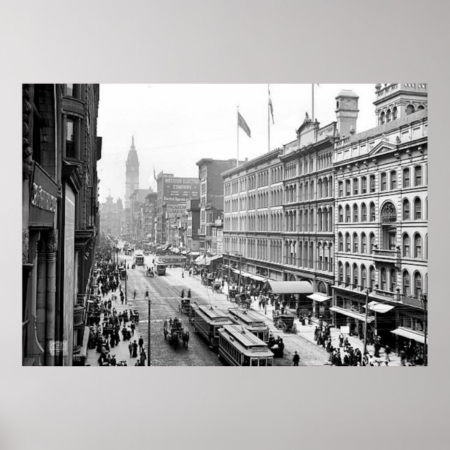 Póster 1904 Market St. Philadelphia Pa. Print (Frente)