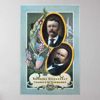 Póster 1904 poster electoral de Teddy Roosevelt.