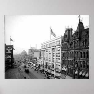 Póster 1904 Principal St. Buffalo NY Print