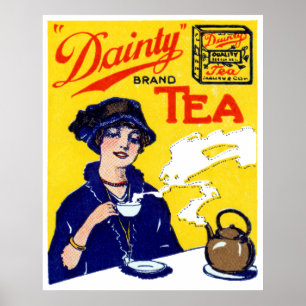 Póster 1910 Dainty Tea
