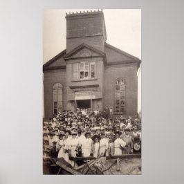 Póster 1910 Foto de la Iglesia Bautista Abisiniana, Nueva