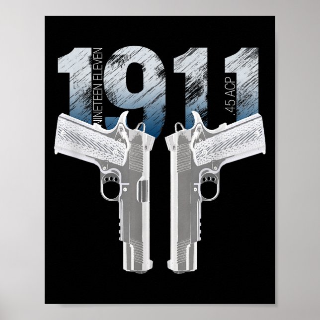 Póster 1911 Handgun Pro Gun 2nd Amendment Gift  (Frente)