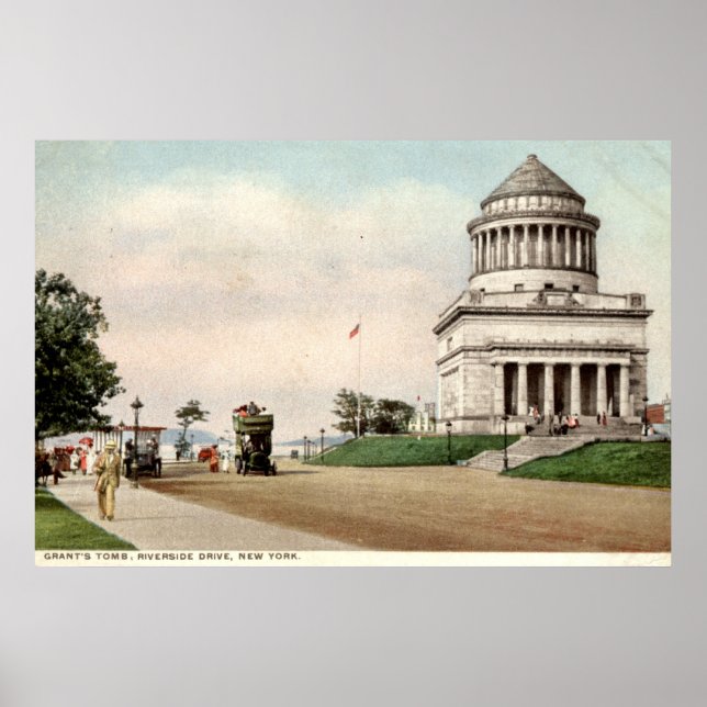 Póster 1912 Grant's Tomb, Riverside Drive, New York City (Frente)