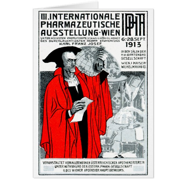 Poster 1913 de la farmacia de Viena (Frente)